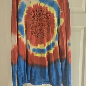 Versace Tie-Dye Long Sleeve Shirt